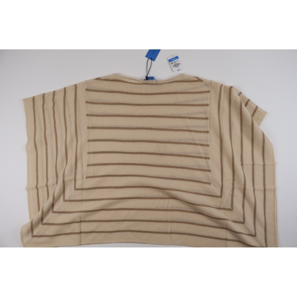 J.McLaughlin Marin Cashmere Poncho Stripe OS  100% Cashmere NWT - Picture 2 of 6